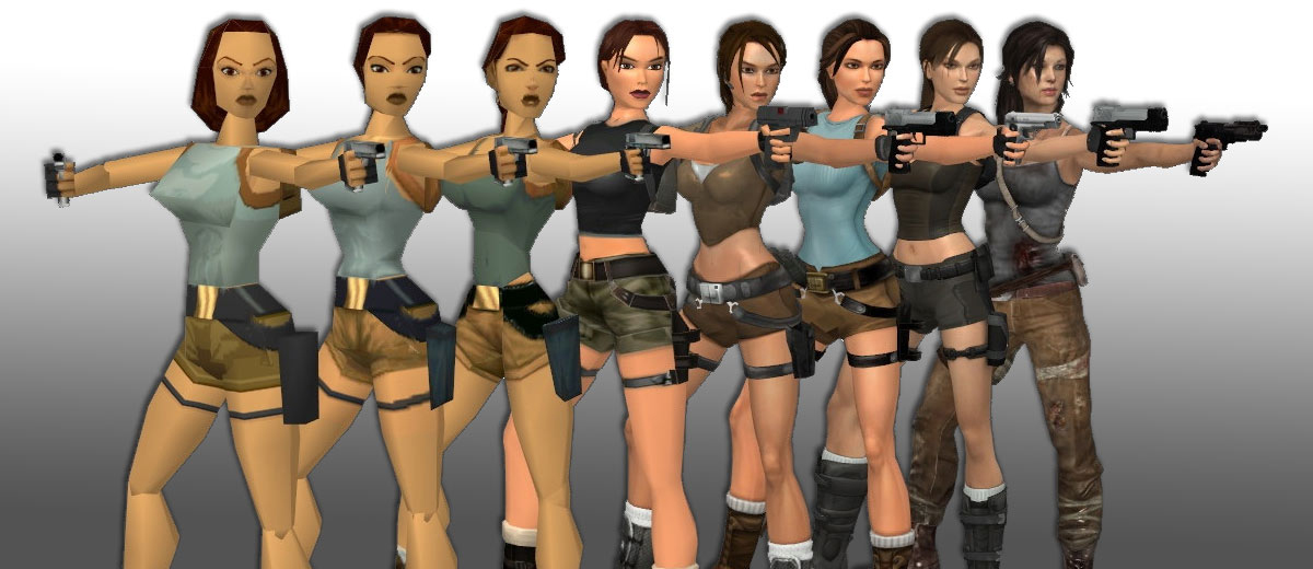 Evolution of Lara Croft gamesGRABR